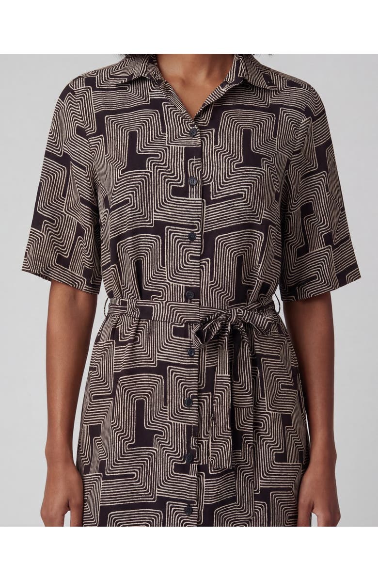 Lords of Harlech Inter Twine Womens Wrap Shirt Dress, Alternate, color, Inter Twine Black