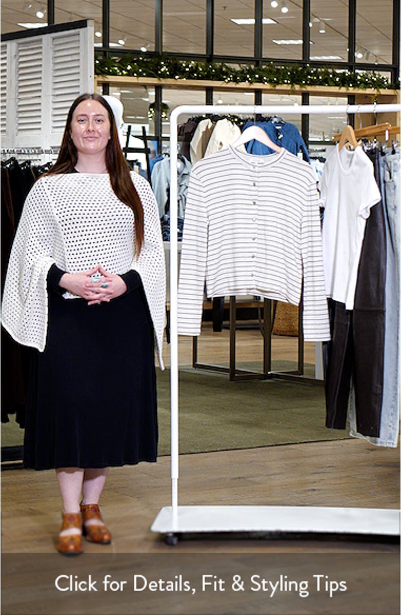 The Knit Stripe Boxy Cardigan, sales video thumbnail