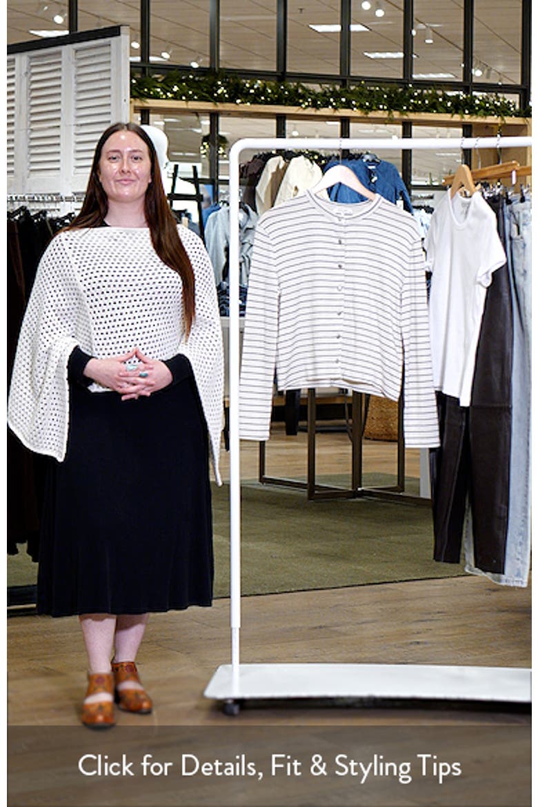 The Knit Stripe Boxy Cardigan video