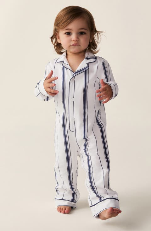 Kids' Stripe One-Piece Pajama Romper