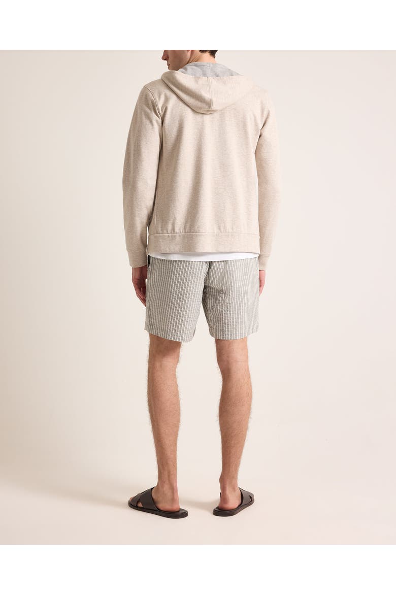 Sonoran Seersucker Relaxed Fit Seersucker Stripe Shorts, Alternate, color, ELEPHANT GREY/LATTE STRIPE