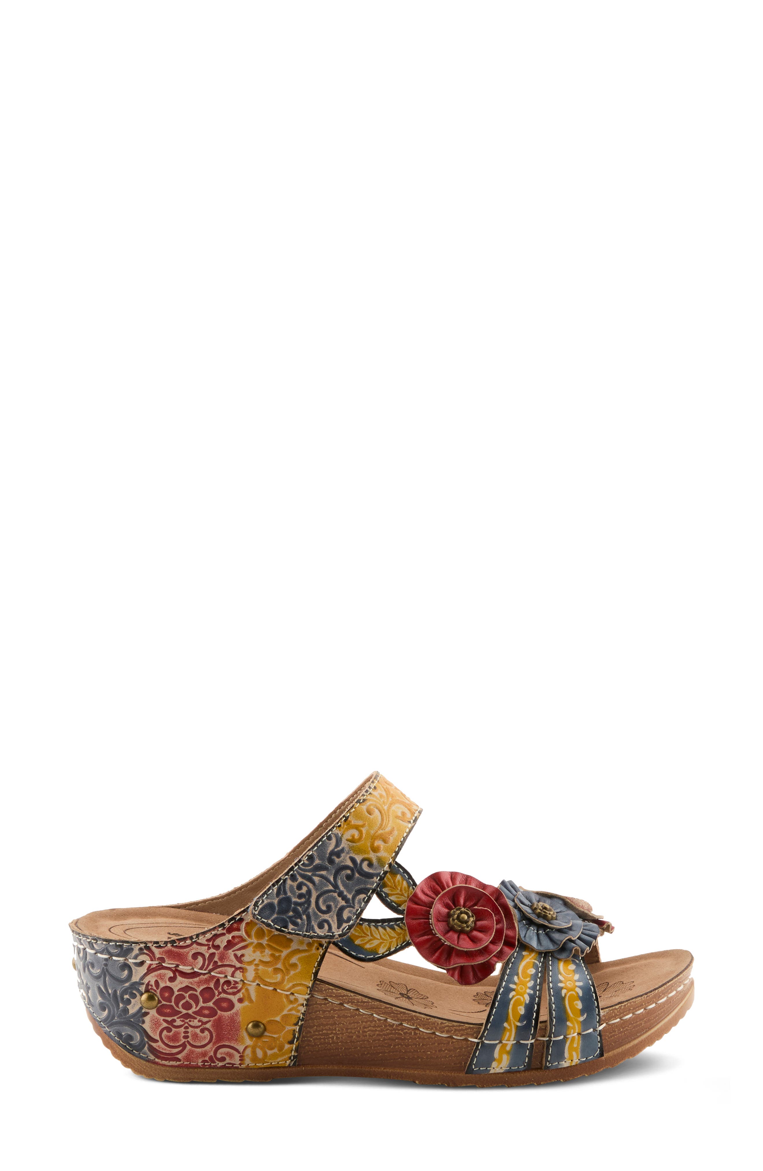 Oh So Sweet Platform Sandal, Alternate, color, BLUE MULTI