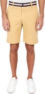 CONSTRUCT Slim Fit Solid Cotton Stretch Shorts