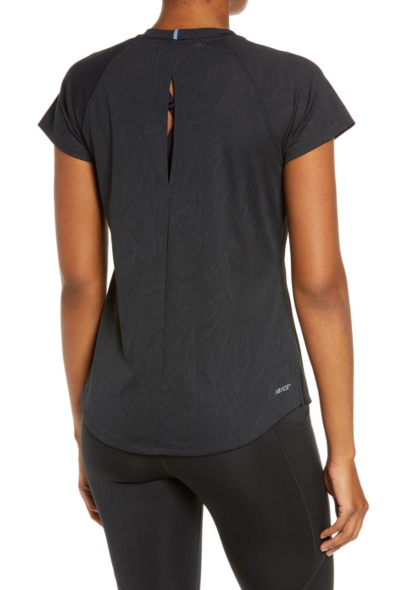 Q Speed Fuel Jacquard T-Shirt, Alternate, color, BLACK