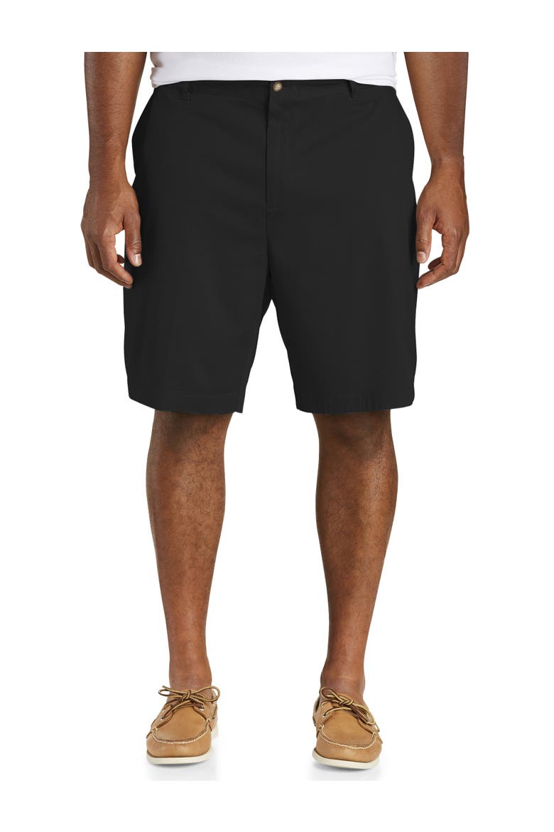 Big & Tall Deck Stretch Shorts, Alternate, color, BLACK