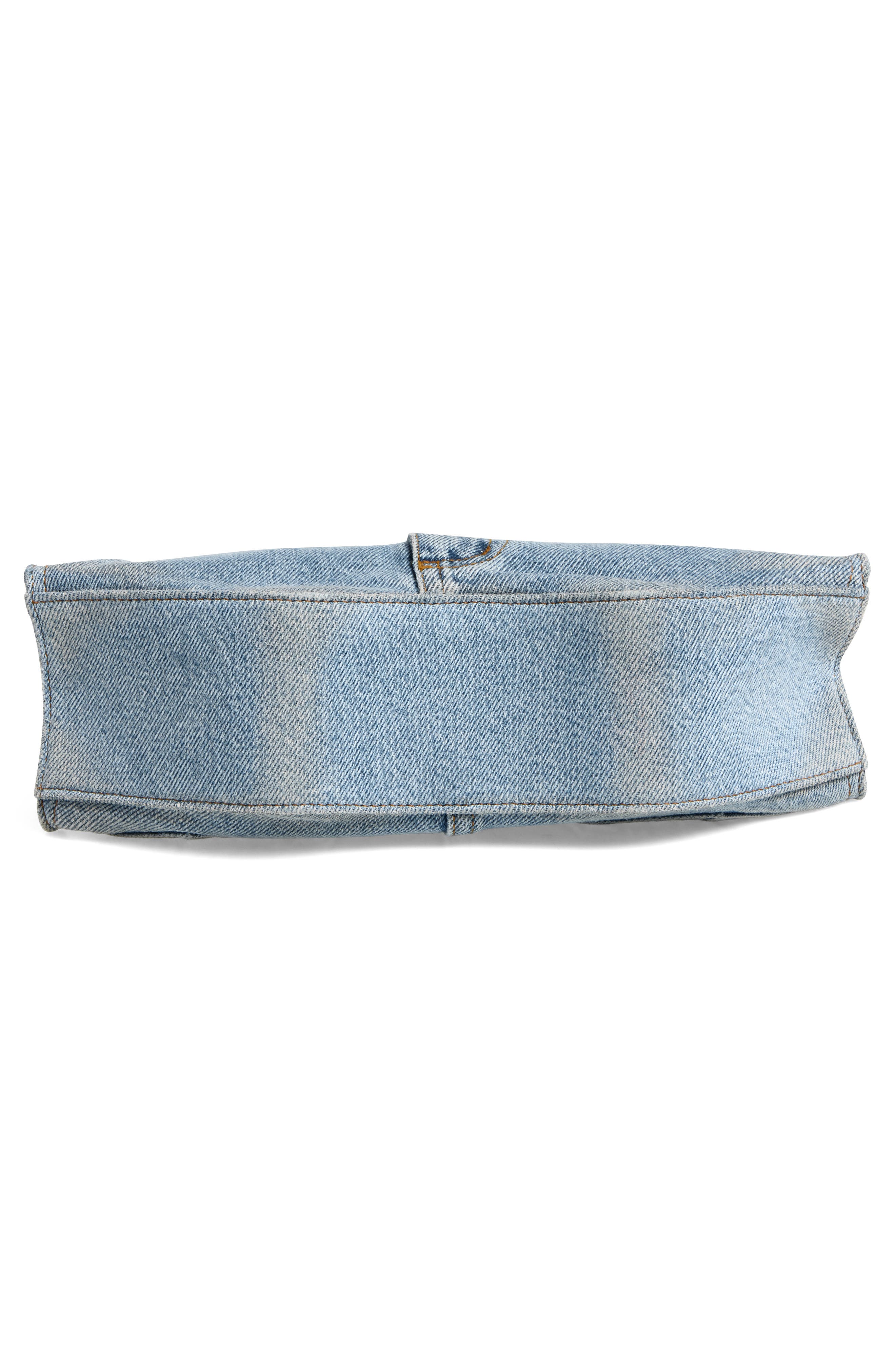 Manta Denim Clutch, Alternate, color, NAVY