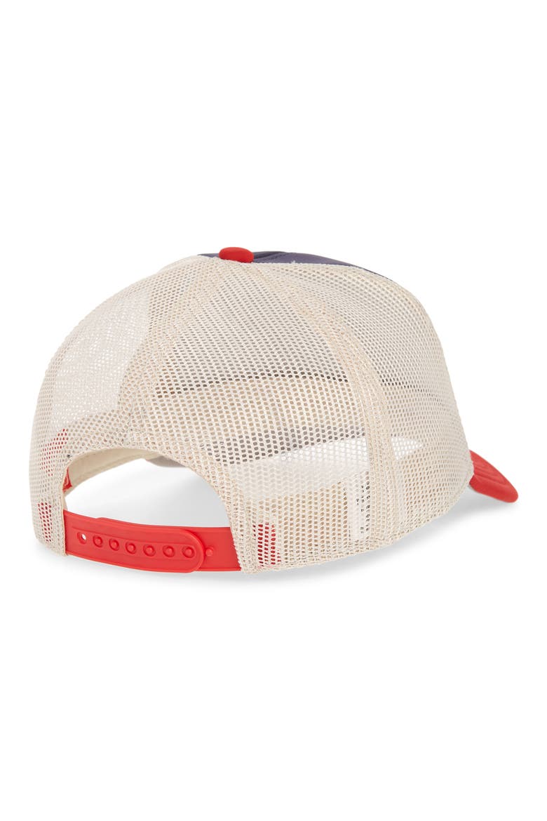 Riptide Valin Lone Star Trucker Hat, Alternate, color, IVORY-NAVY-RED