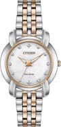 Citizen Women's Standard Stainless Steel Eco-Drive Watch, 30mm