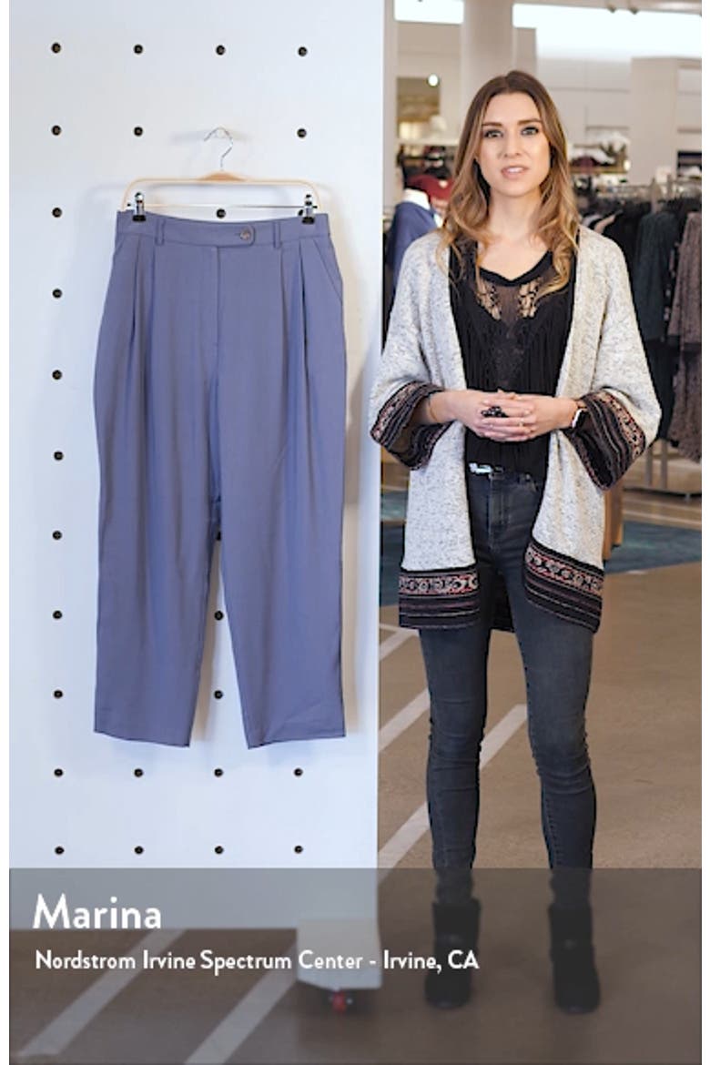 Pleated Cigarette Trousers video