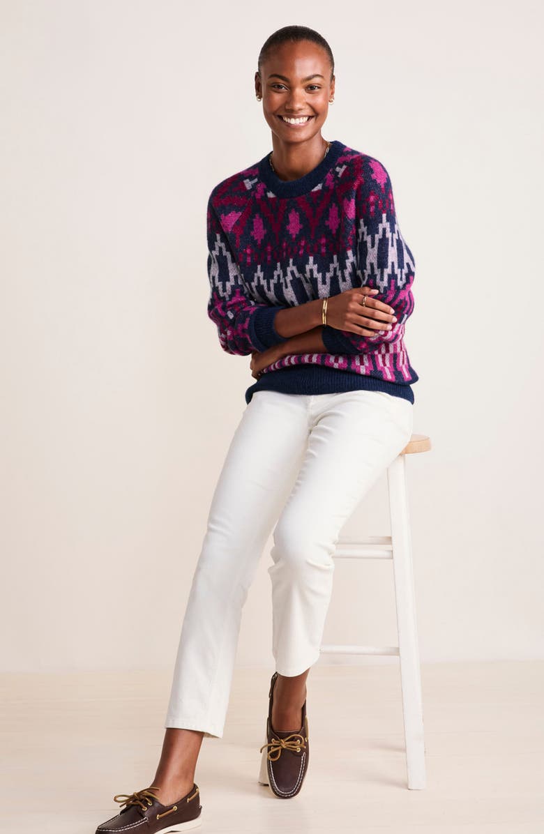 vineyard vines Fair Isle Alpaca & Wool Crewneck Sweater, Alternate, color,
