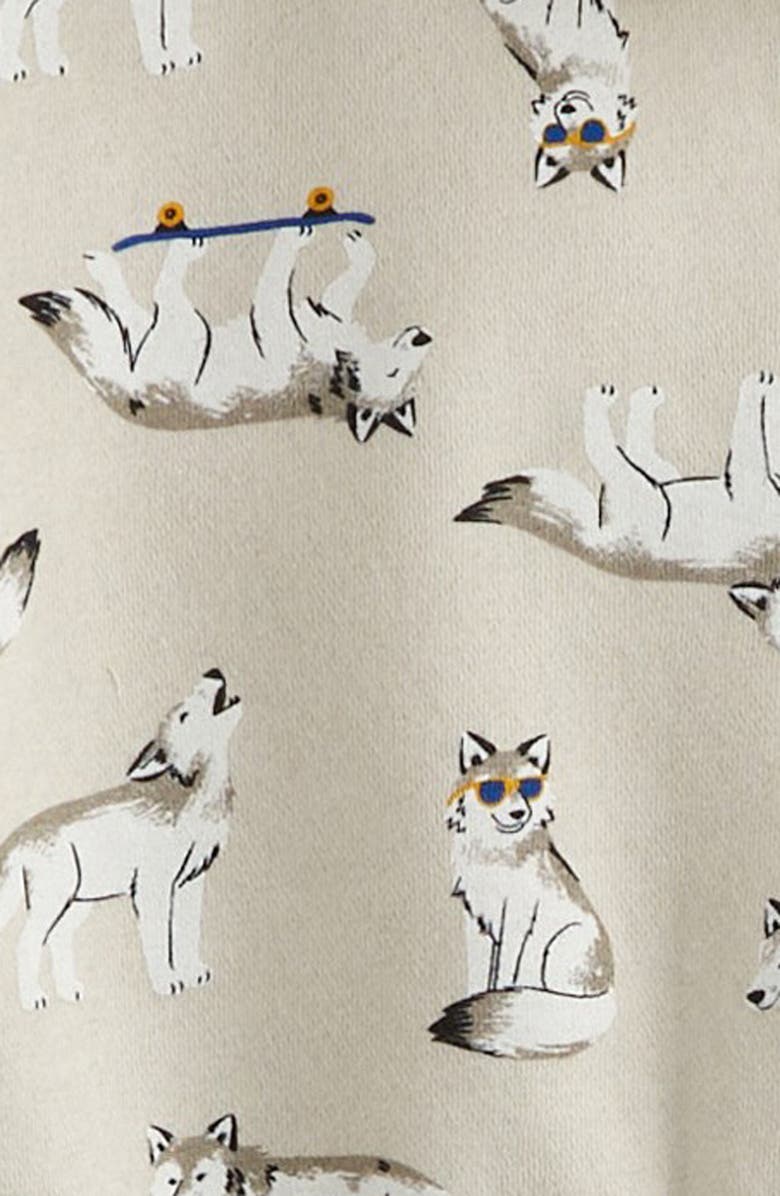 Tucker + Tate Kids' Print Hoodie & Joggers Set, Alternate, color, Grey Wolf Pals- Grey