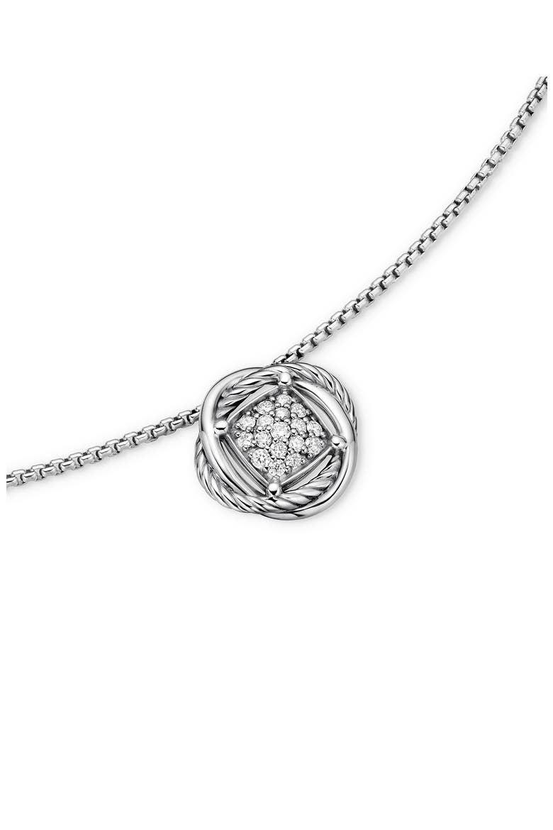 Infinity Pavé Diamond Pendant Necklace, Alternate, color, DIAMOND