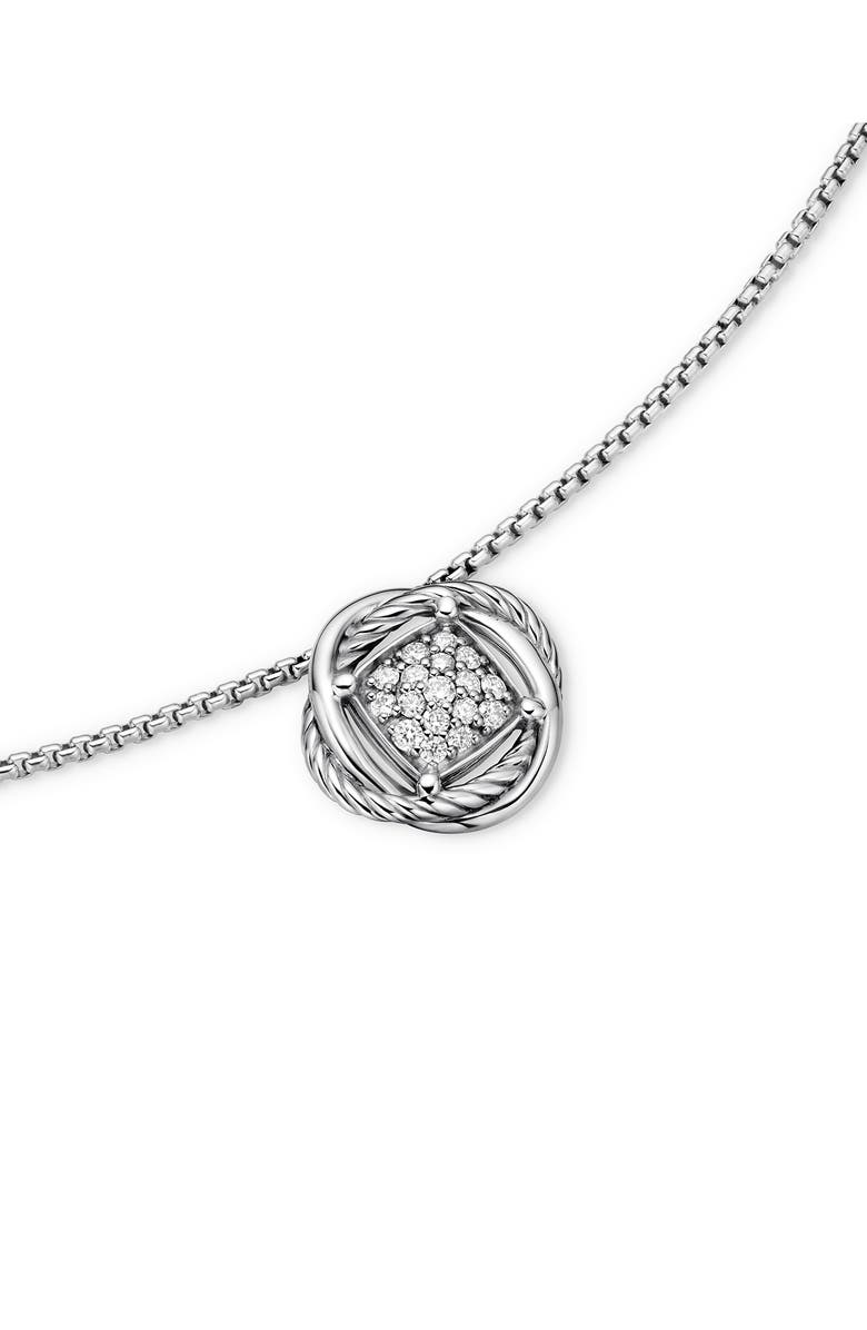 David Yurman Infinity Pavé Diamond Pendant Necklace, Alternate, color, 