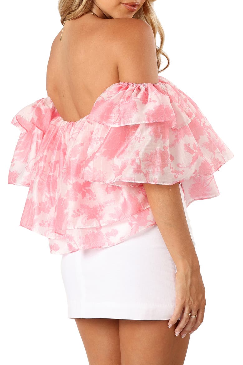 Deedi Floral Off the Shoulder Top, Alternate, color, PINK FLORAL