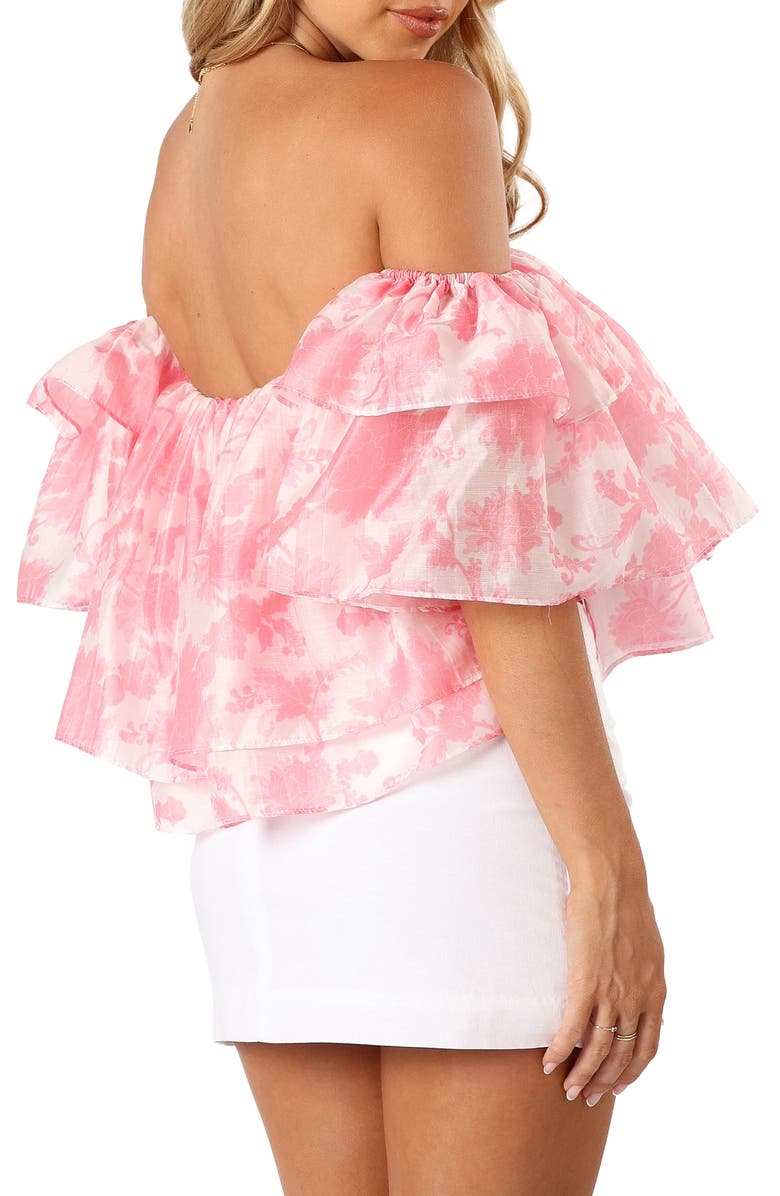 Petal & Pup Deedi Floral Off the Shoulder Top, Alternate, color, Pink Floral