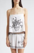 Bode Beaded Rosebloom Tank