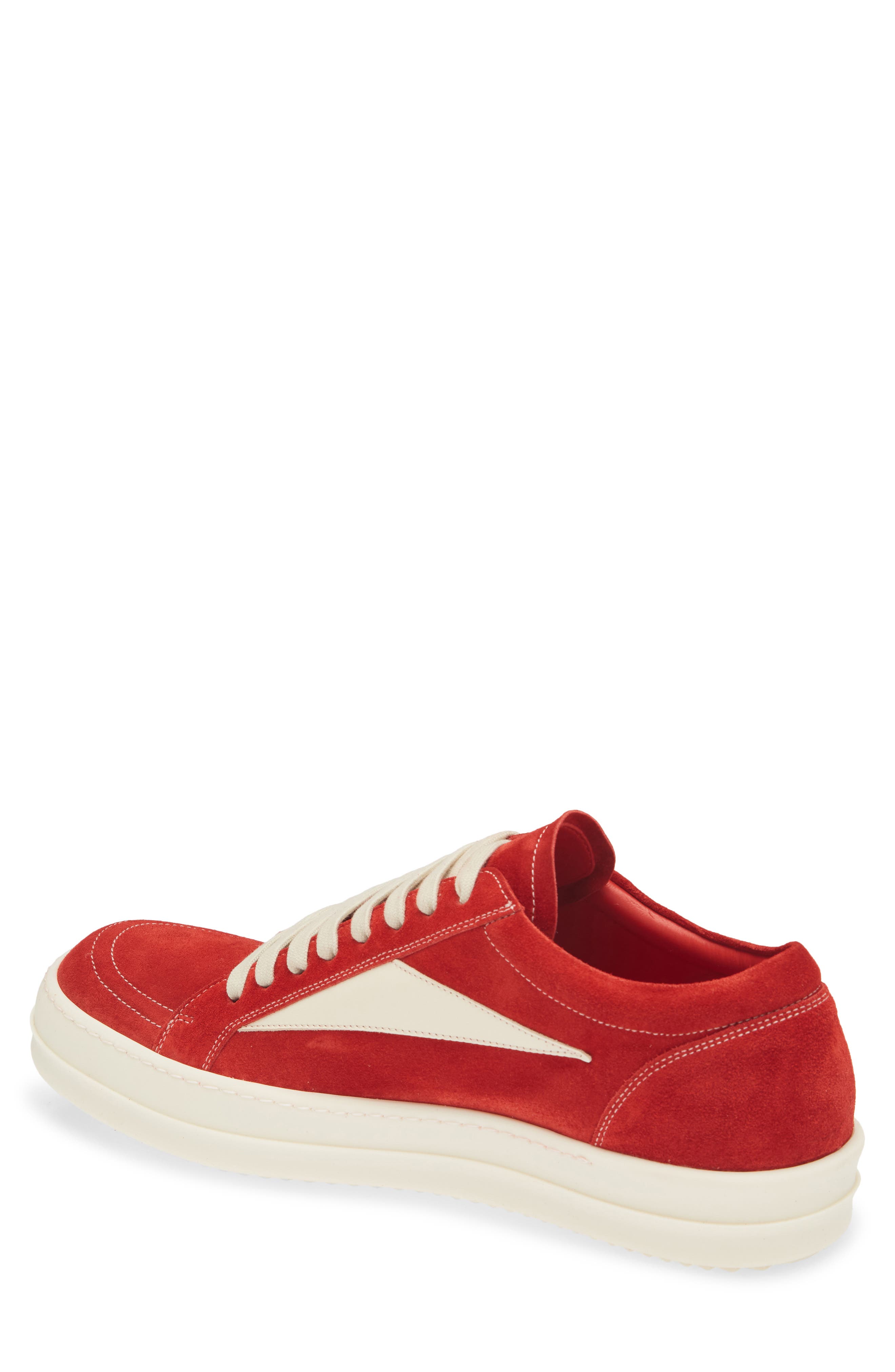 Rick Owens Vintage Sneaker, Alternate, color, Carnelian/ Milk/ Milk