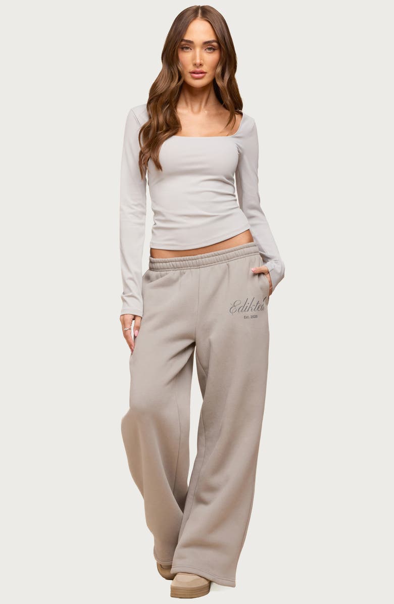 EDIKTED Hayden Long Sleeve Top, Alternate, color, 