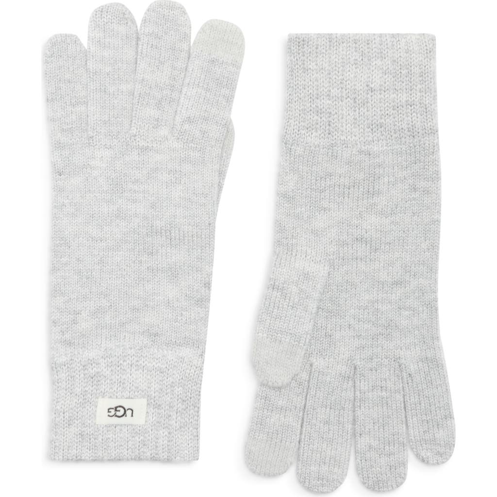 Ugg(r) Touchscreen Compatible Knit Gloves In Gray