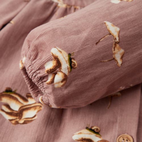 Milkbarn Organic Corduroy Long Sleeve Top In Brown