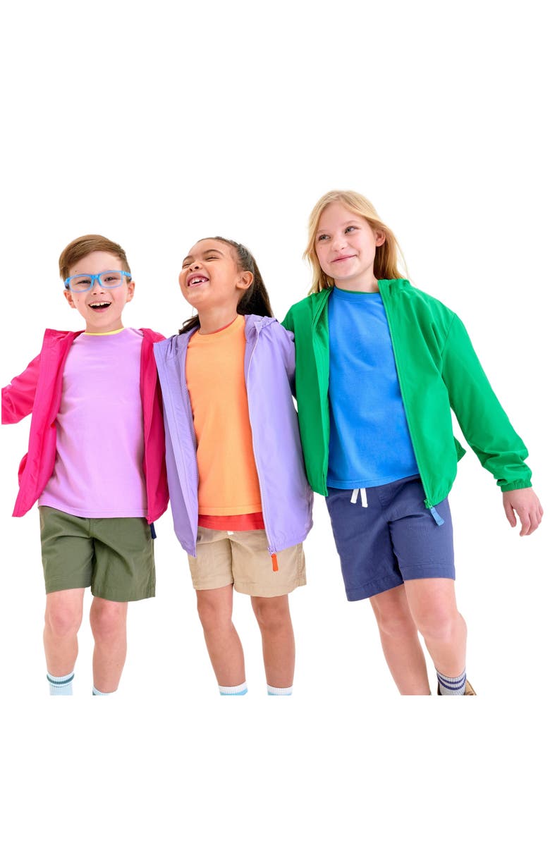 Primary Kids Packable Windbreaker, Alternate, color, Green Apple