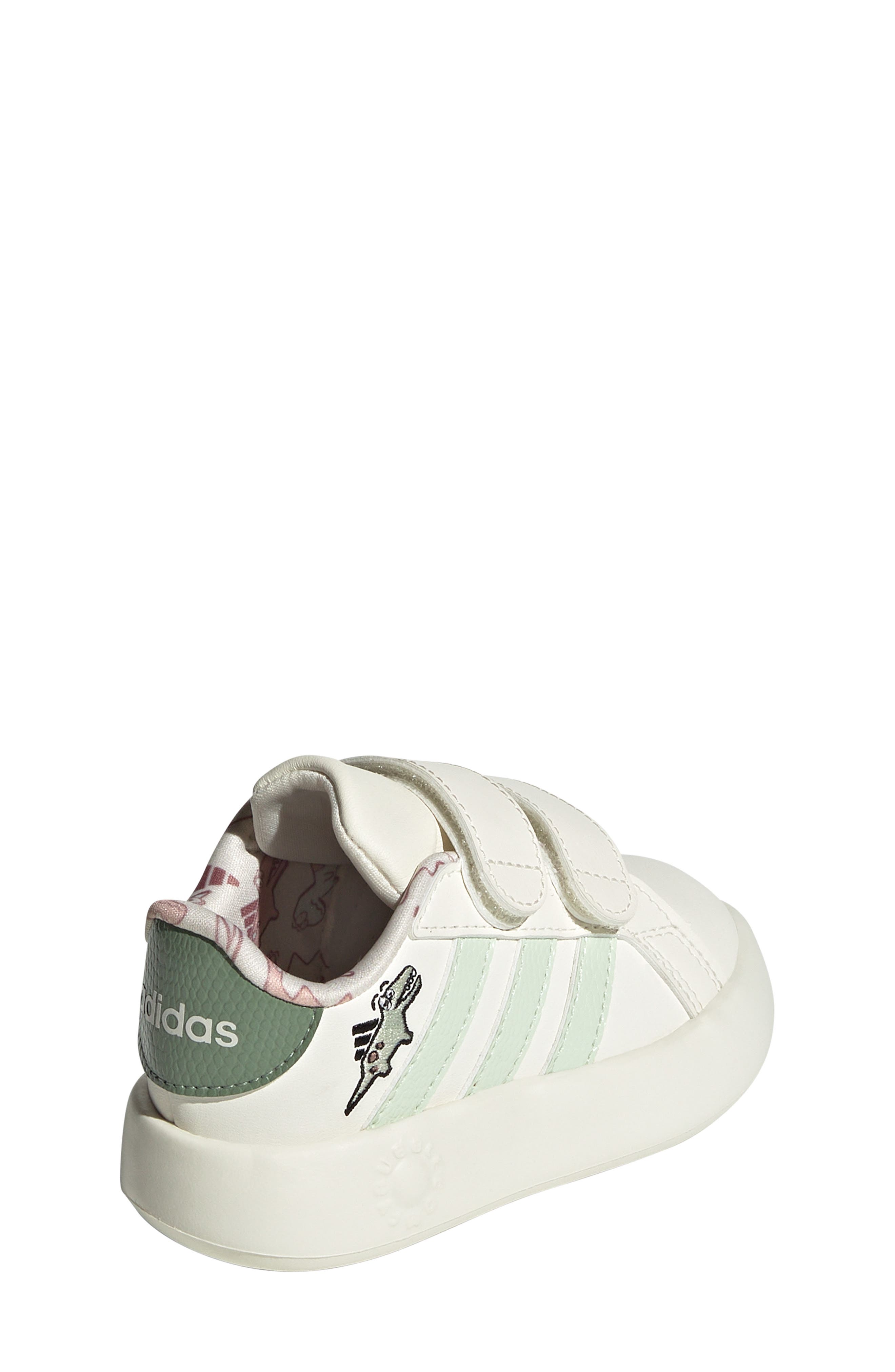 adidas Kids' Grand Court Dino Sneaker, Alternate, color, 