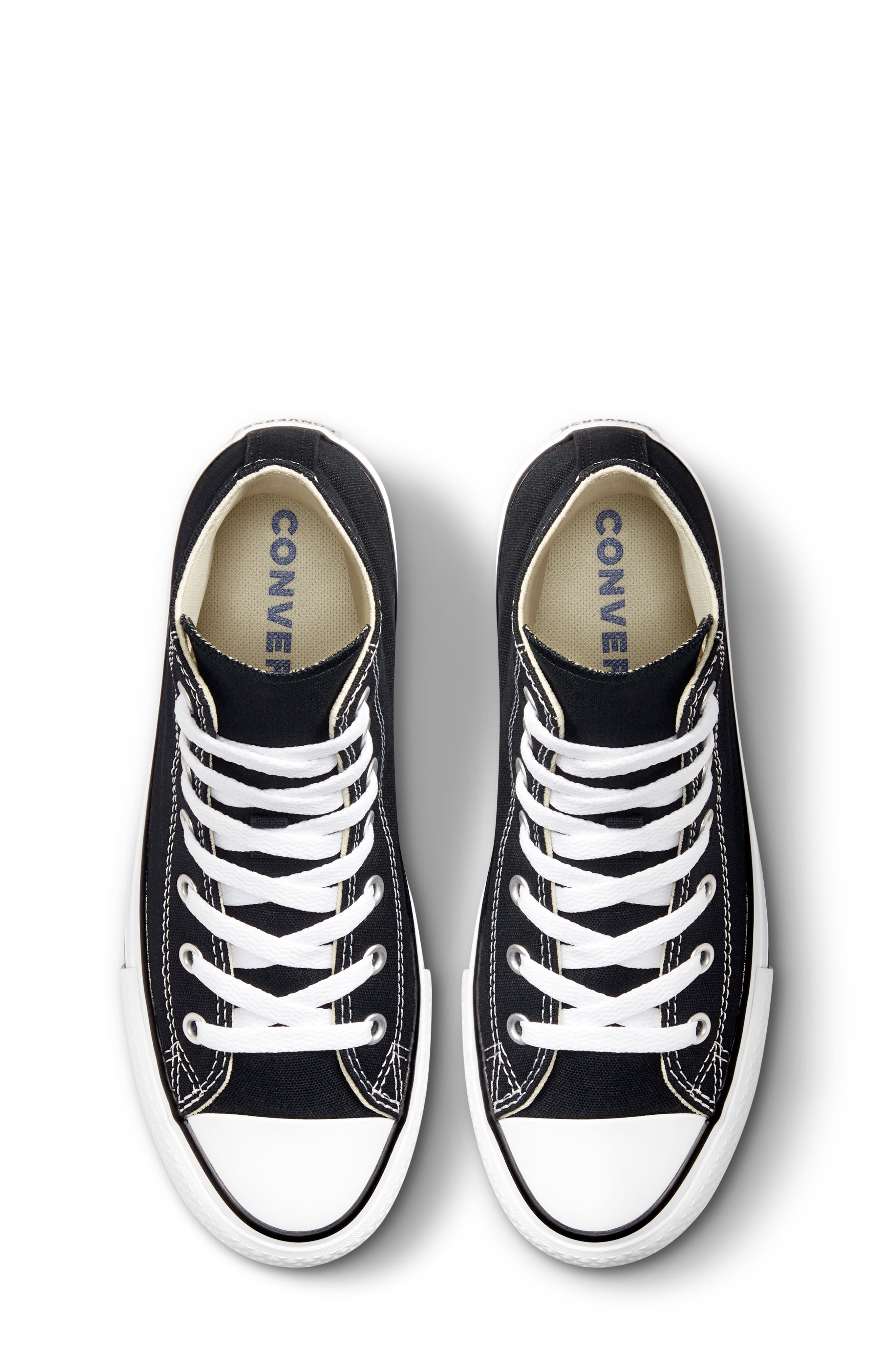 Converse Chuck Taylor<sup>®</sup> All Star<sup>®</sup> EVA Lift High Top Sneaker, Alternate, color, Black/ White/ Black