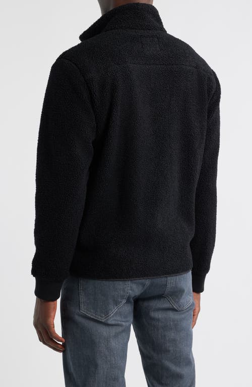 Rails Clark Polar Fleece Jacket In Black