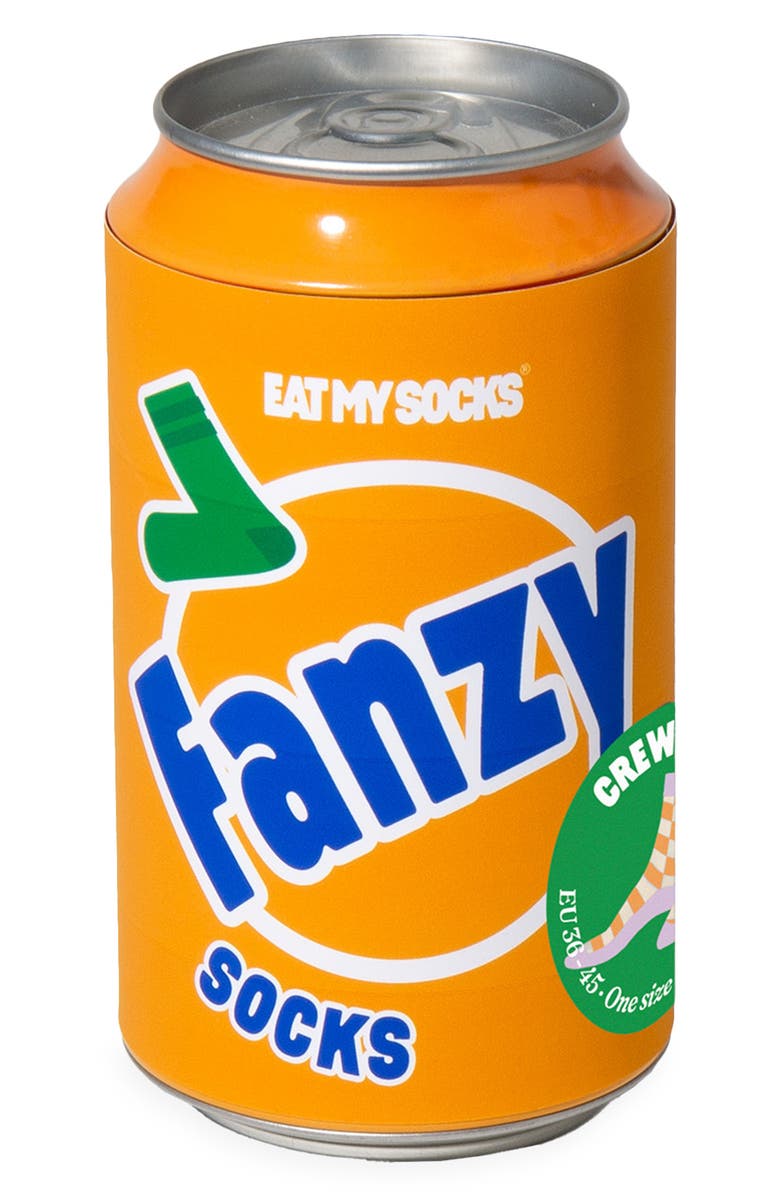 doiy Fanzy 3D Crew Socks, Alternate, color, Multicolor Orange