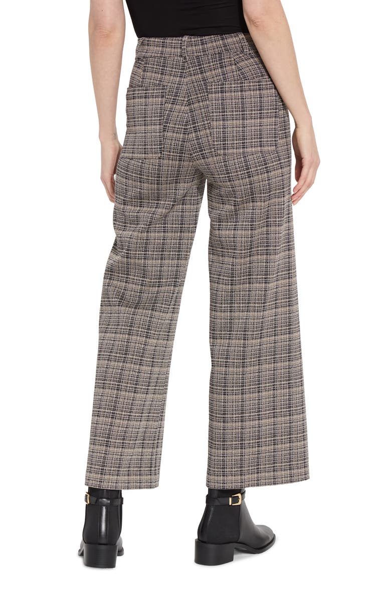 Lysse Erin Plaid Wide Leg Ponte Jacquard Pants, Alternate, color, Opposites Attract Pl