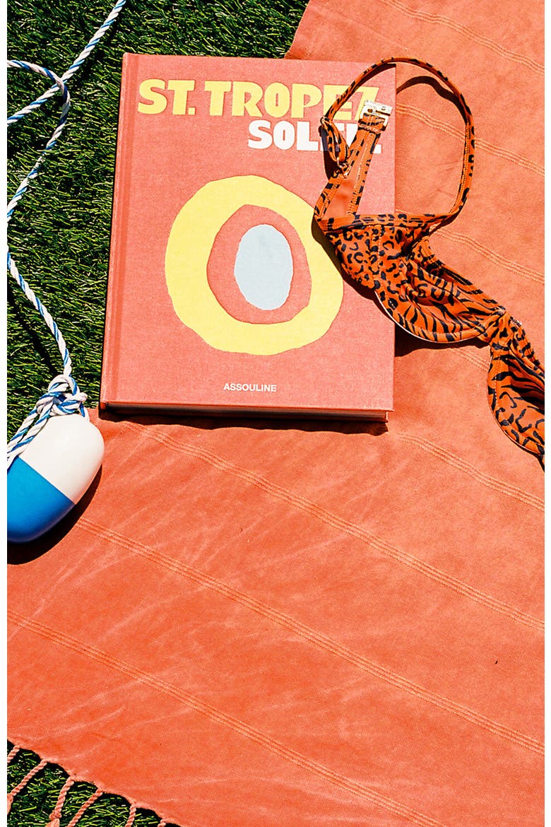 Sand Free Beach Towel - Stonewashed, Alternate, color, Petra Rust