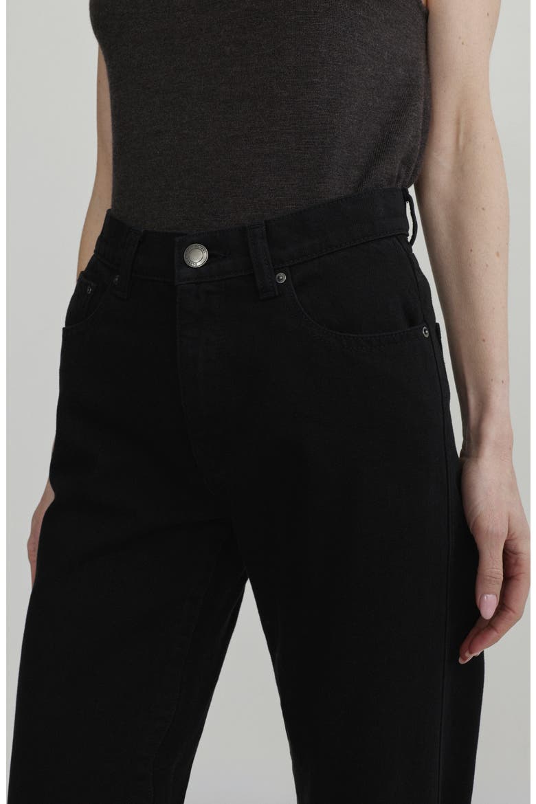 Cate Classic Straight HIGHLUXE™ Jeans, Alternate, color, BLACK