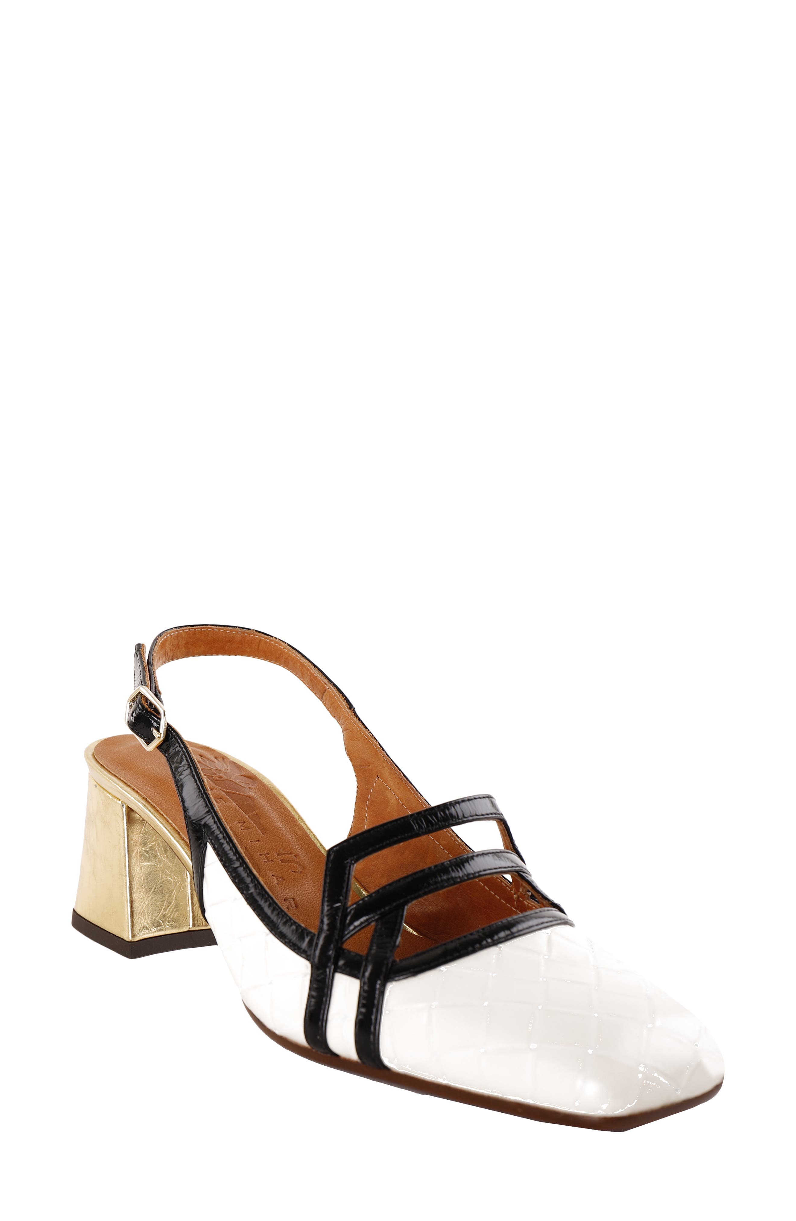 Square Toe Pump, Main, color, WHITE