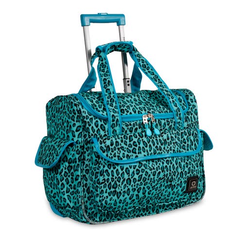 J World Donna Rolling Carry-on Tote With Laptop Sleeve For Travel And Work