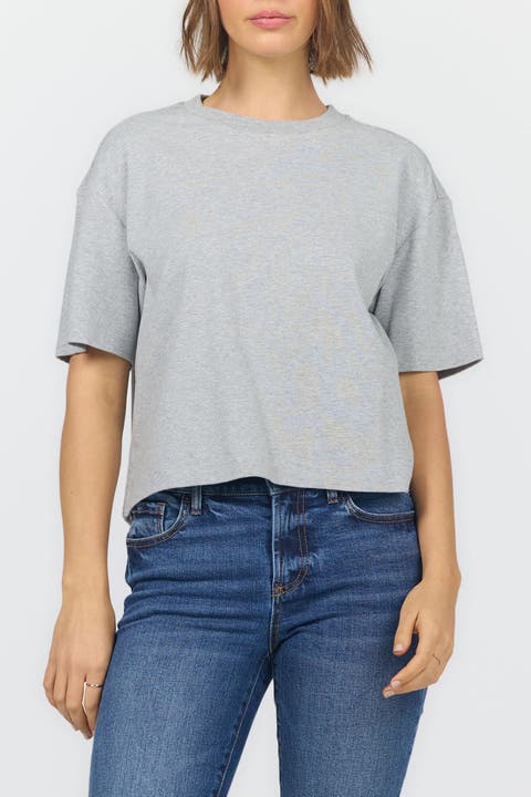 Maddox Boxy Sleeve Crew Neck T-Shirt