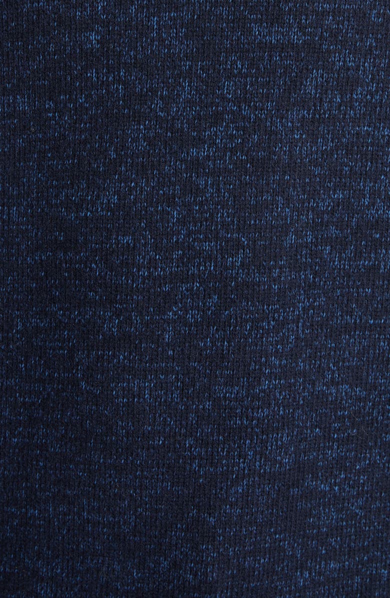 McQueen Skull Embroidered Wool Blend Mouliné Crewneck Sweater, Alternate, color, 