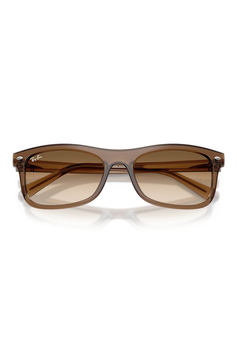 Square Sunglasses, Alternate, color, LIGHT BROWN / CLEAR BROWN