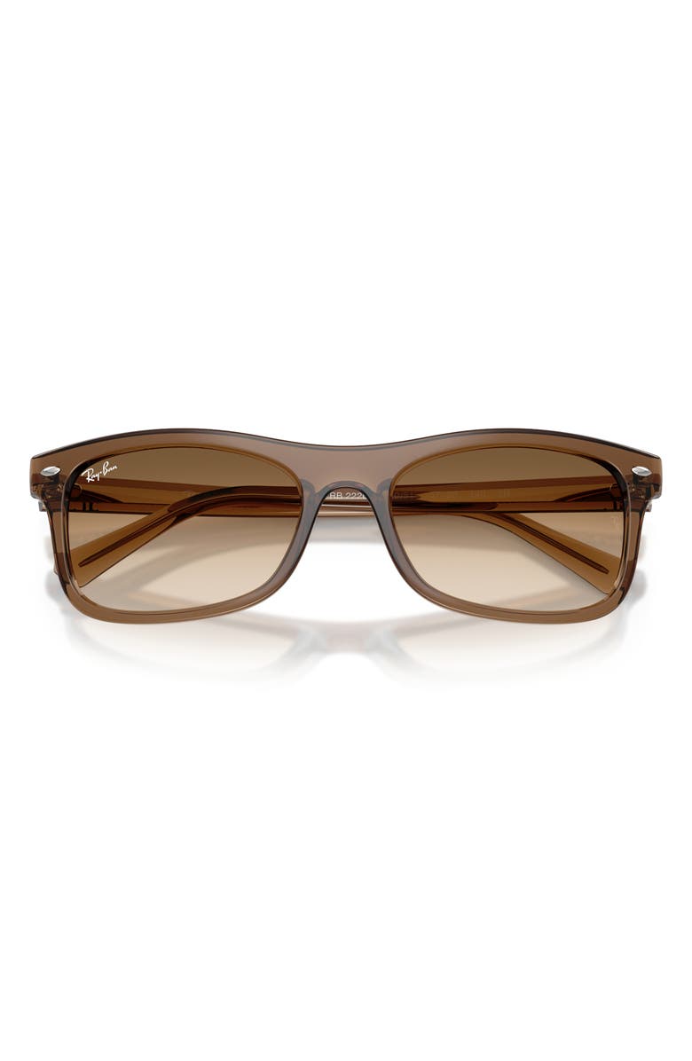 Ray-Ban Square Sunglasses, Alternate, color, Light Brown / Clear Brown