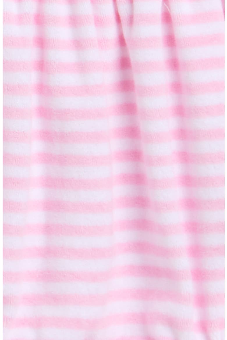 French Terry Stripe Bubble Romper, Alternate, color, PINK