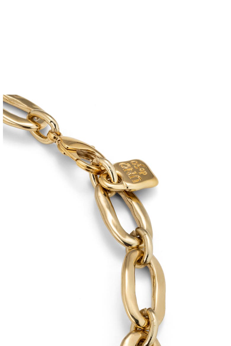 18K Gold-Plated Link Necklace, Alternate, color, Gold