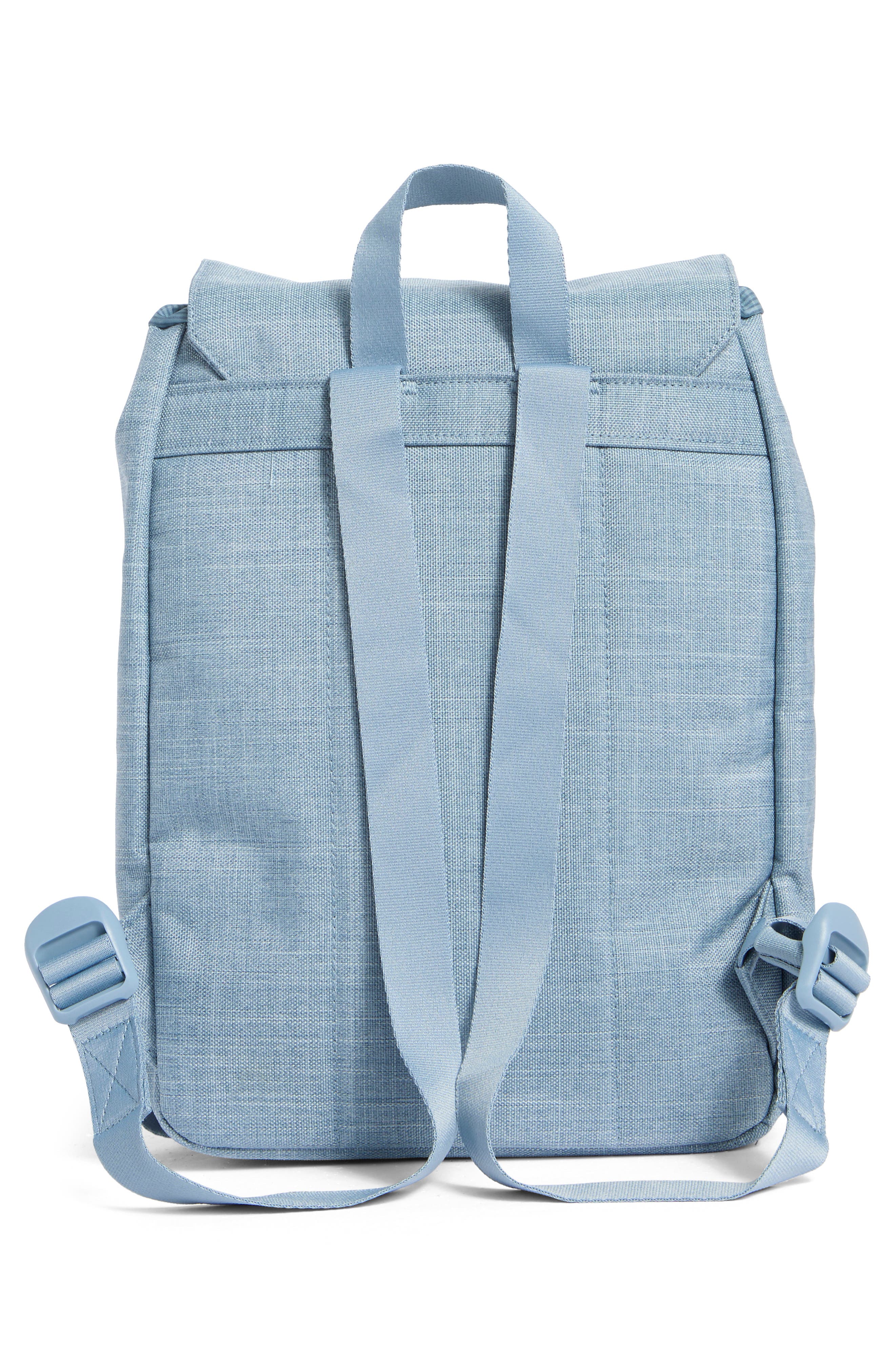 Herschel Supply Co. Retreat Recycled Polyester Mini Backpack, Alternate, color, Ashley Blue Crosshatch