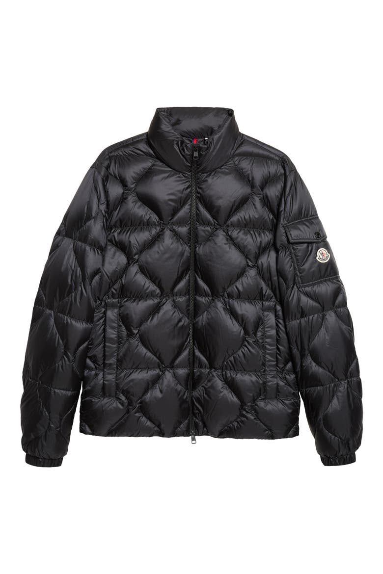 Asurel Quilted Down Puffer Jacket, Main, color, BLACK
