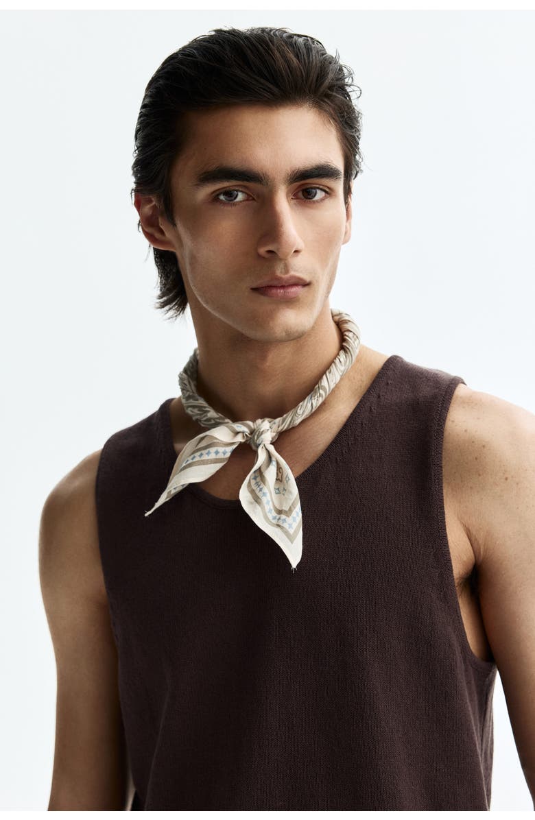 H&M Regular-fit knit tank top, Alternate, color, Dark Brown