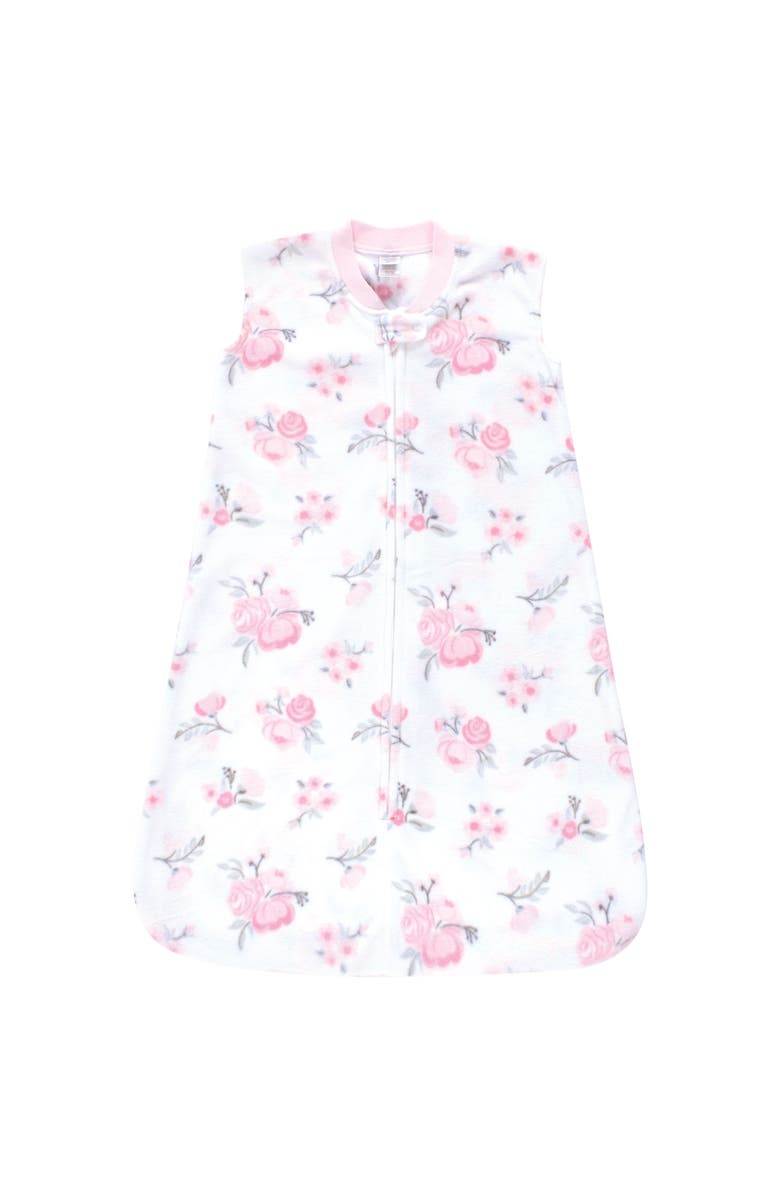 Hudson Baby Plush Sleeping Bag, Sack, Blanket 2pk, Alternate, color, Basic Pink Floral