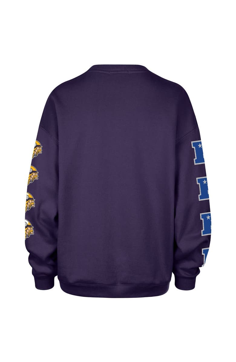 '47 Women's '47 Purple Minnesota Vikings Go Big Oversized Pullover Sweatshirt, Alternate, color, Purple