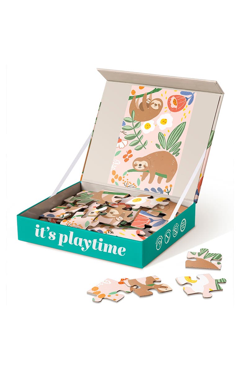 Journey of Something Sloth, 24 Piece Puzzle, Jigsaw, Whimsical Animal Scene, Alternate, color, Multicolored