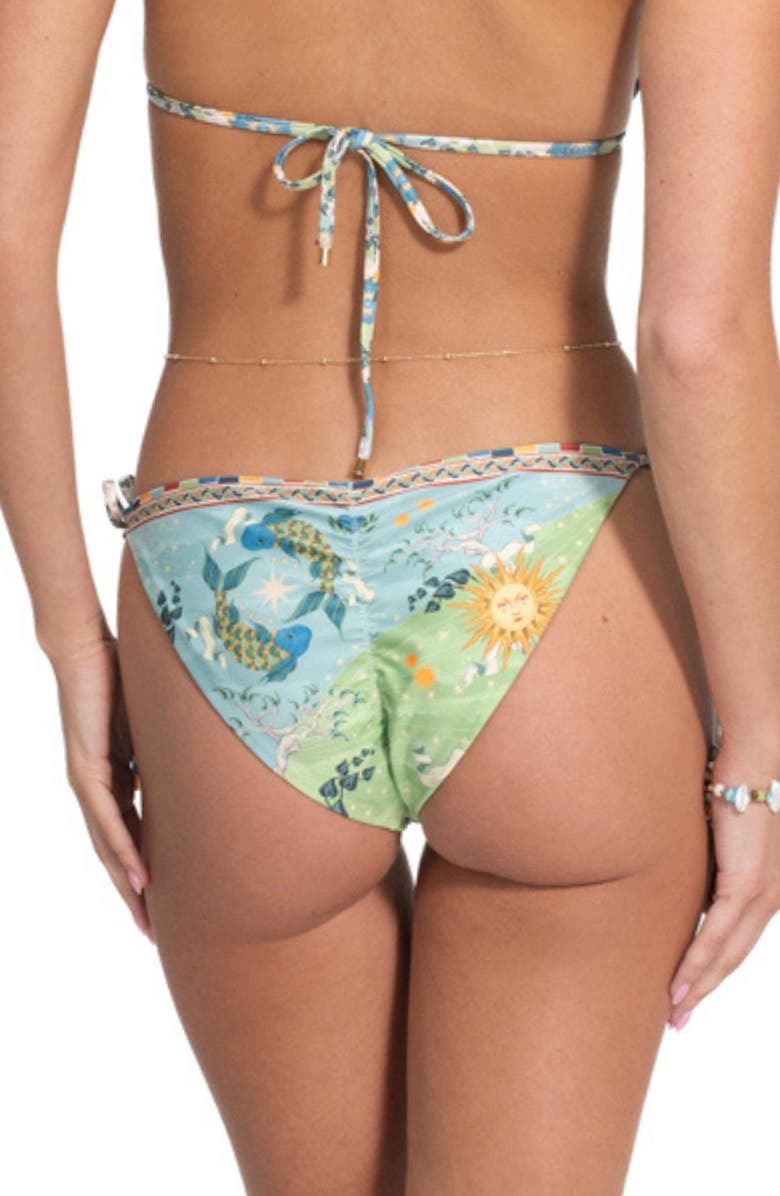 Agua Bendita Ilu Solstice Bikini Bottoms, Alternate, color, Blue