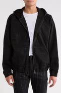 PURPLE BRAND Radial Hotfix Cotton Zip Hoodie