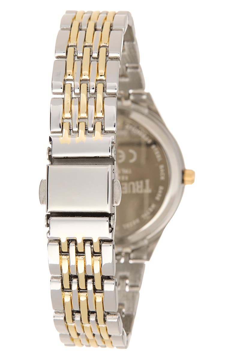 True Religion Crystal Logo Two-Tone Bracelet Watch, 33.8mm & Assorted Bracelets Set, Alternate, color, Two Tone