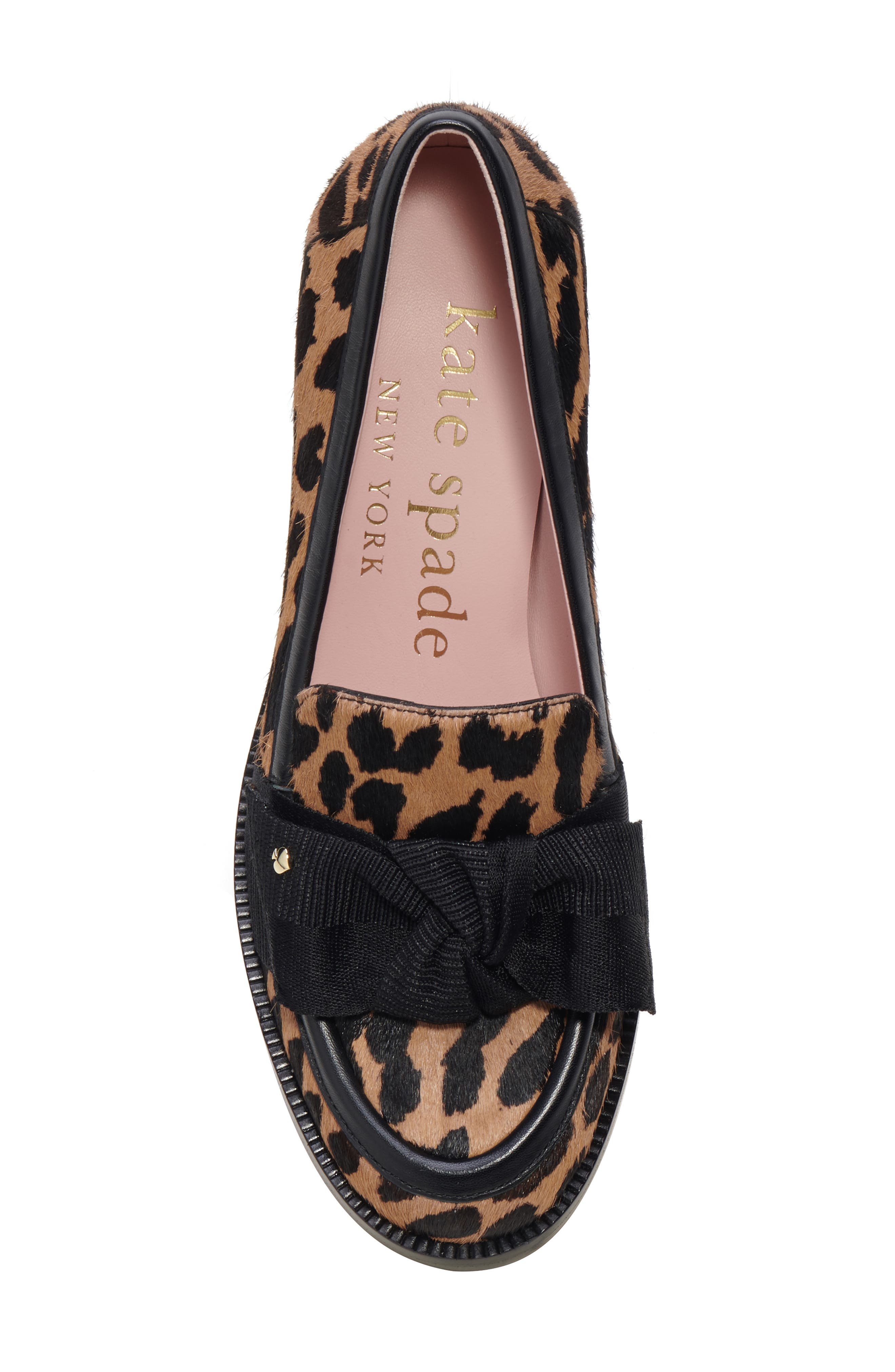 Kate Spade New York leandra block heel loafer, Alternate, color, Mrdn Leo/ Lght Tob